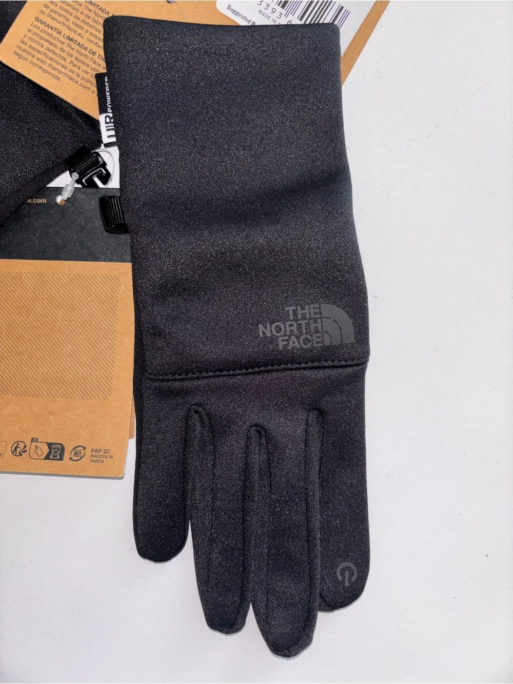 THE NORTH FACE Women's Etip Recycled Winter Running Glove Black Medium - NWT